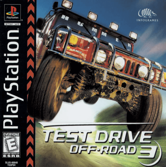 Test Drive Off Road 3 box art for Playstation